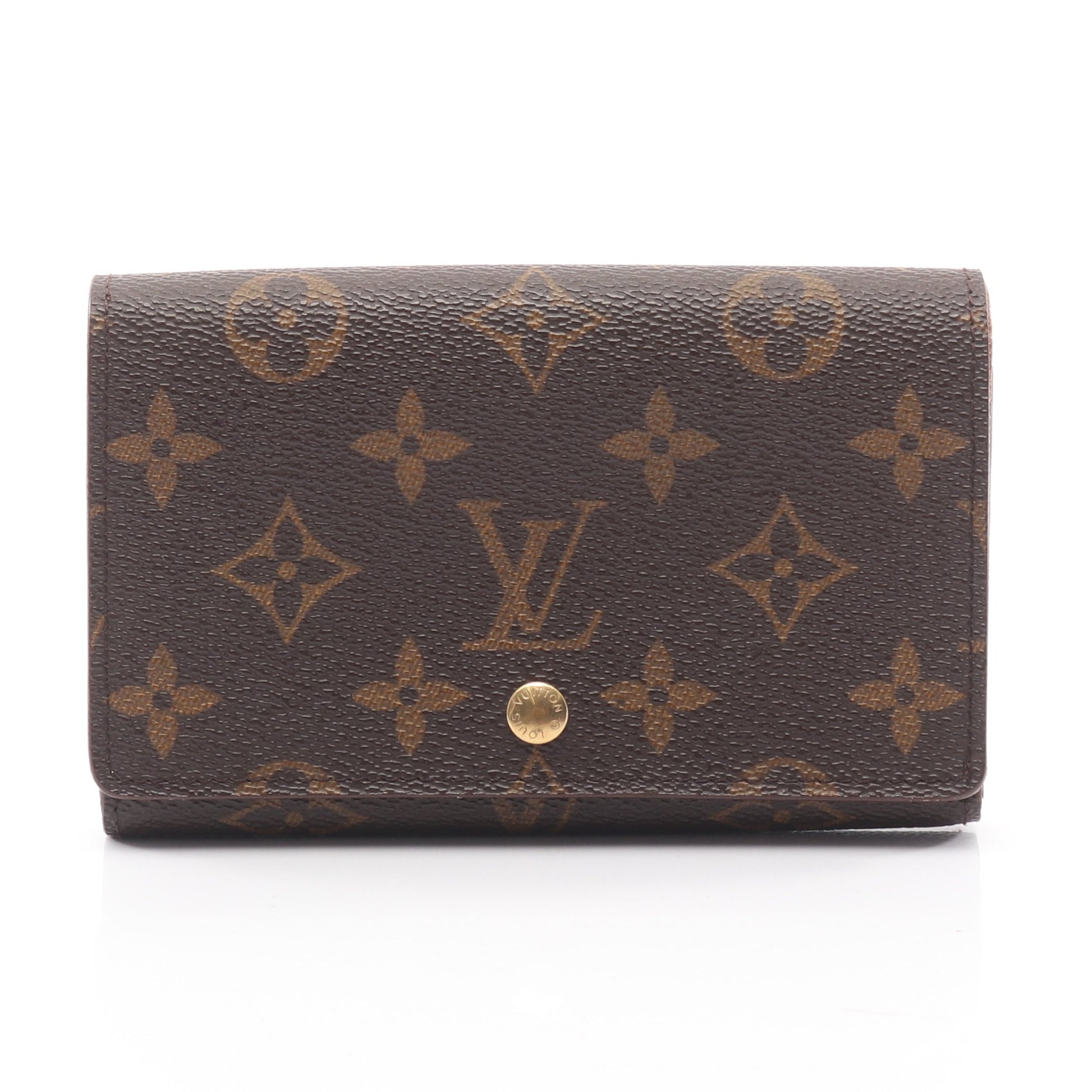 ポルトモネ ビエ トレゾール モノグラム 二つ折り財布 PVC レザー ブラウン ルイヴィトン 財布・小物 LOUIS VUITTON