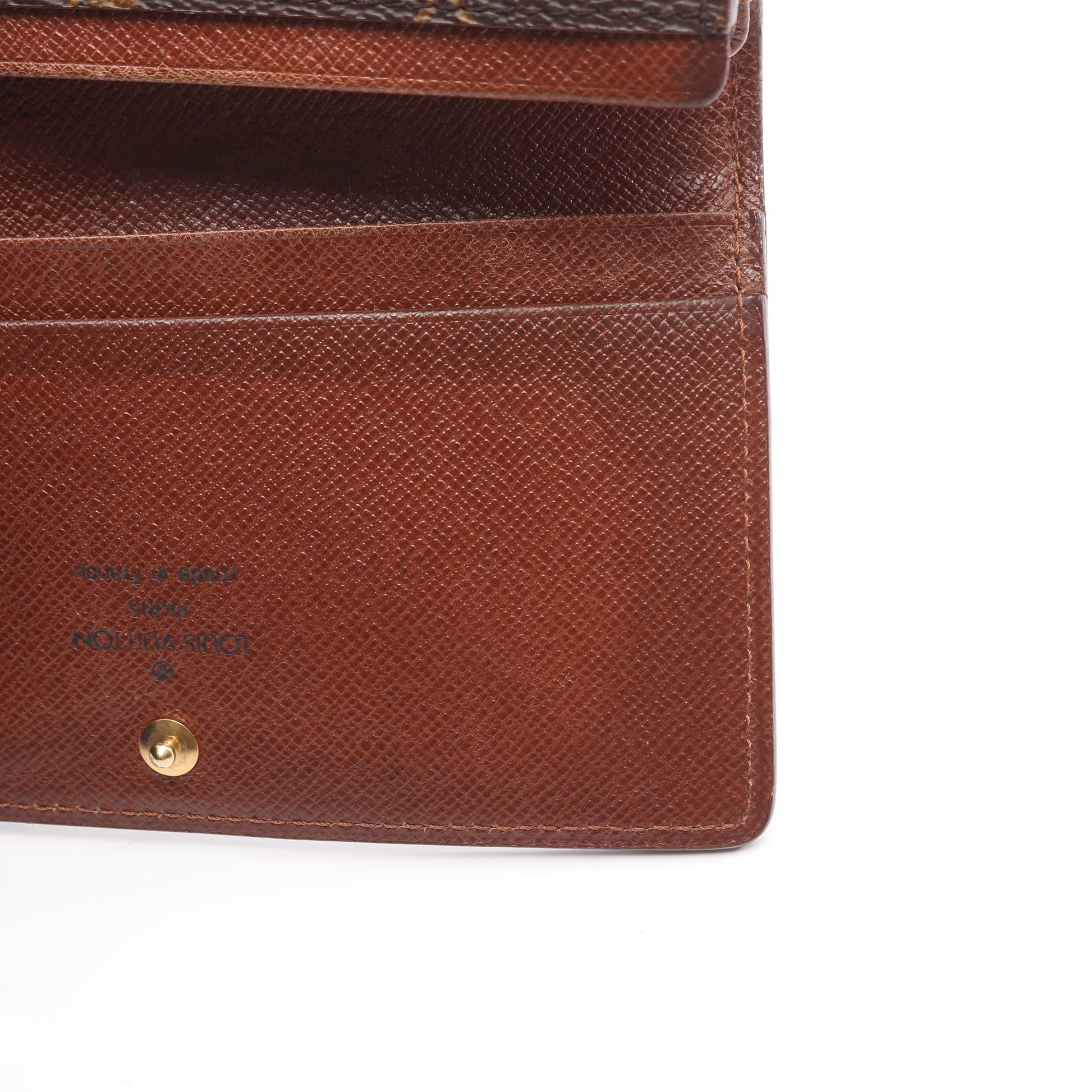 ポルトモネ ビエ トレゾール モノグラム 二つ折り財布 PVC レザー ブラウン ルイヴィトン 財布・小物 LOUIS VUITTON