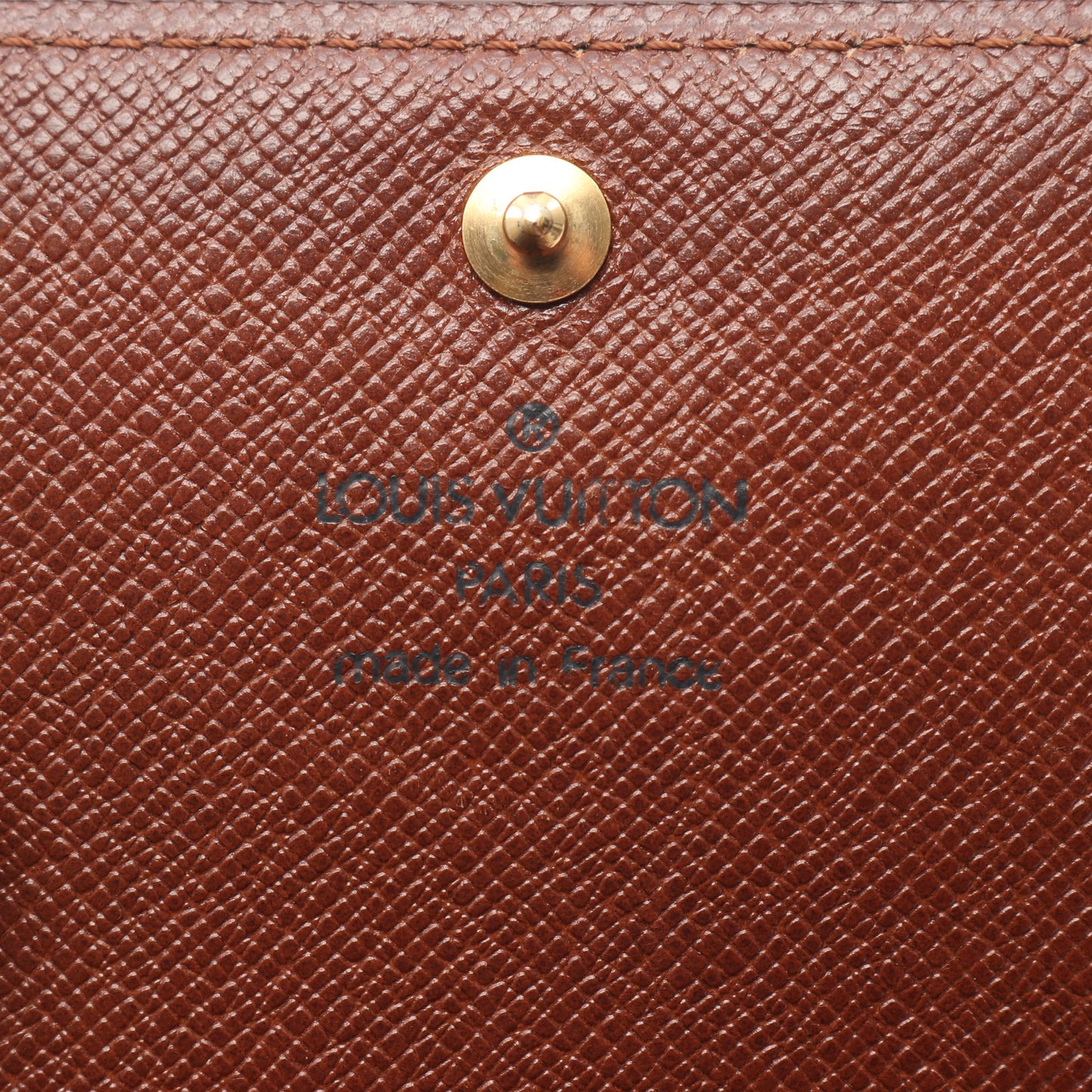 ポルトモネ ビエ トレゾール モノグラム 二つ折り財布 PVC レザー ブラウン ルイヴィトン 財布・小物 LOUIS VUITTON
