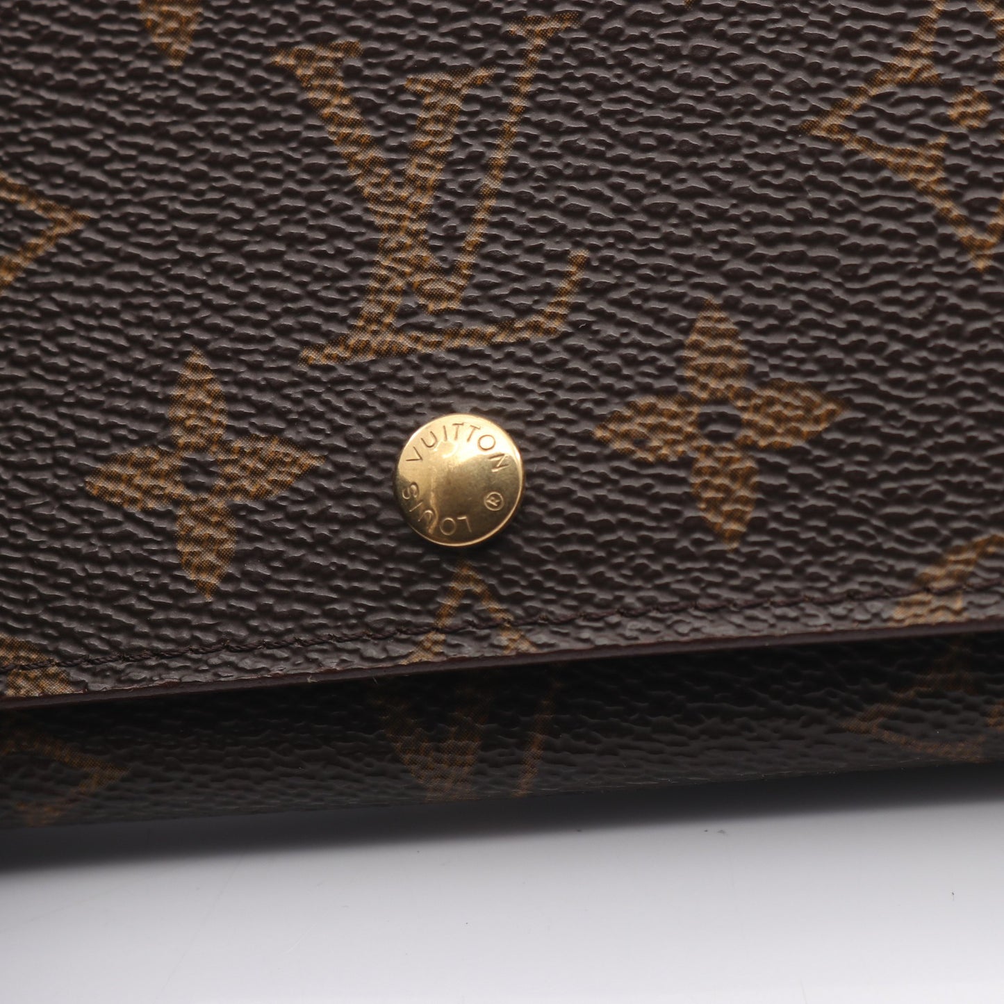 ポルトモネ ビエ トレゾール モノグラム 二つ折り財布 PVC レザー ブラウン ルイヴィトン 財布・小物 LOUIS VUITTON