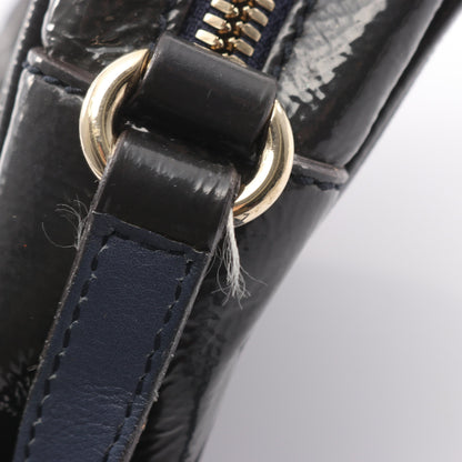 ソーホー ディスコバッグ インターロッキングG ショルダーバッグ エナメルレザー ダークネイビー グッチ バッグ GUCCI