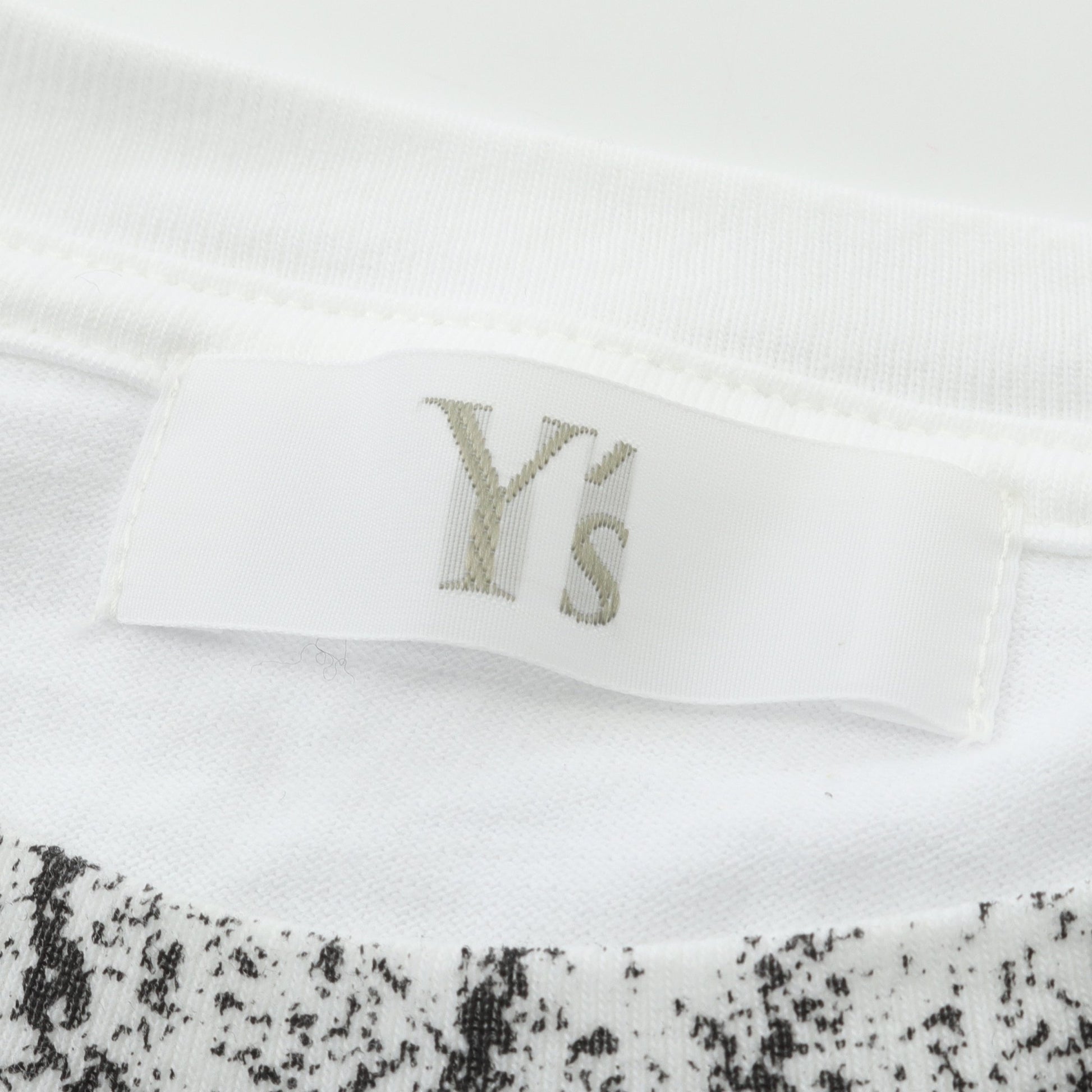 半袖Tシャツ コットン ホワイト ブラック ワイズ トップス Y's