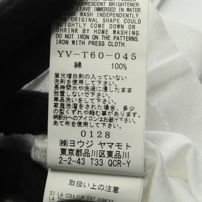 半袖Tシャツ コットン ホワイト ブラック ワイズ トップス Y's