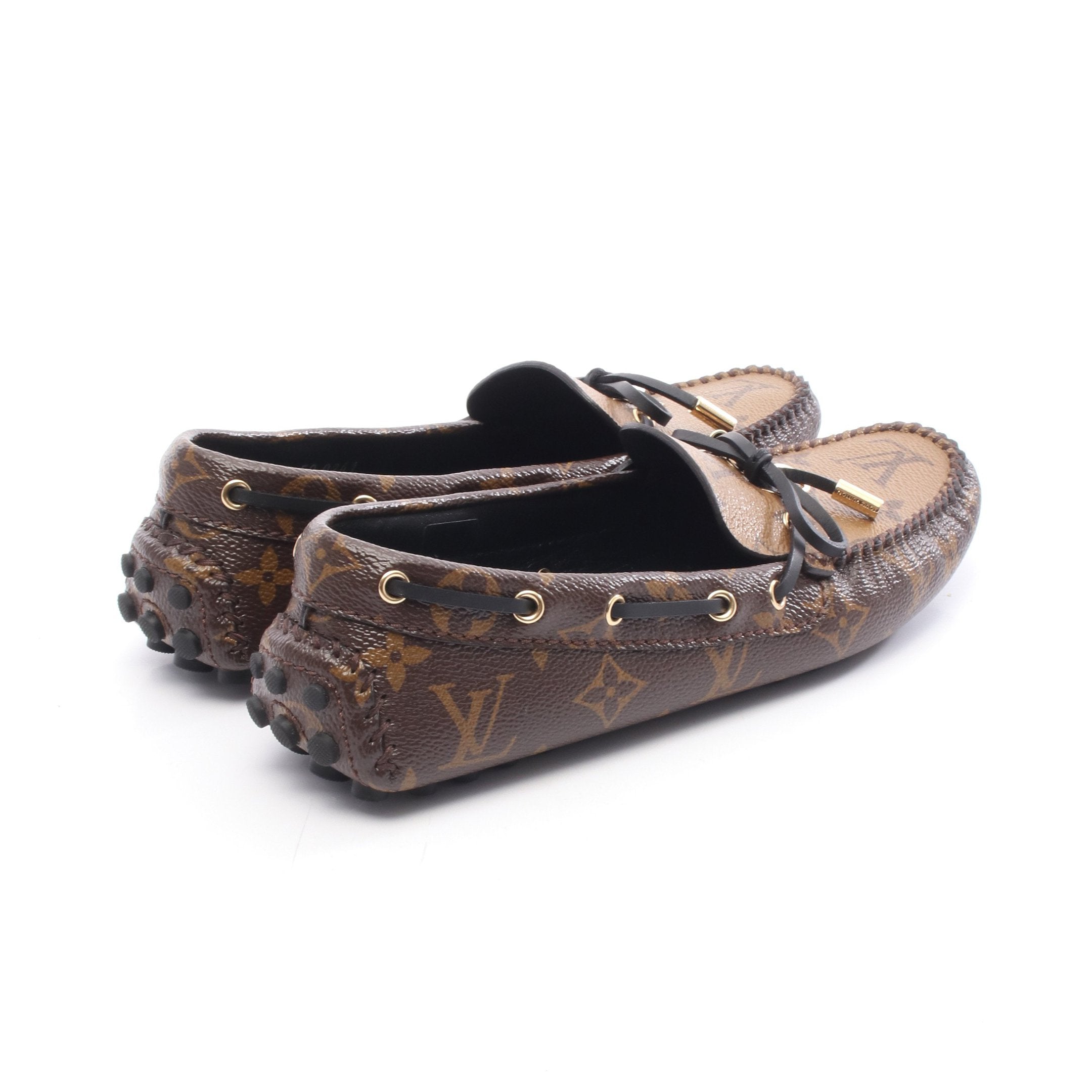 グロリアライン モノグラムリバース ドライビングシューズ PVC レザー