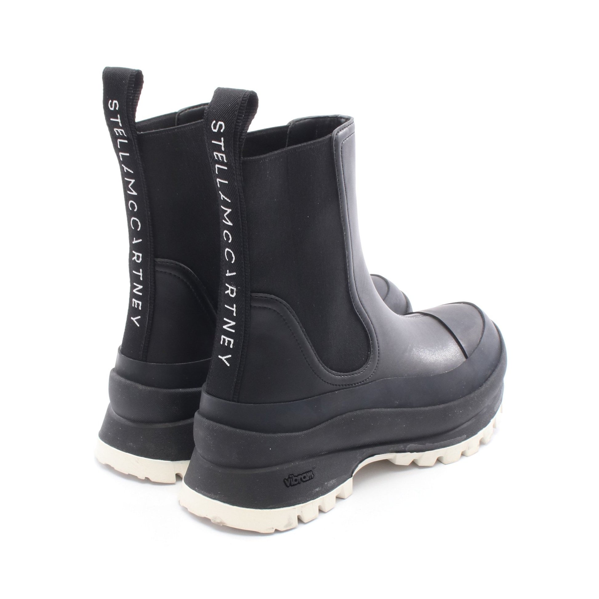 TRACE トレース チェルシー サイドゴアブーツ レザー ラバー ブラック ステラマッカートニー シューズ Stella McCartney