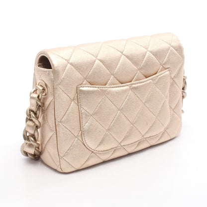 マトラッセ チェーンショルダーバッグ レザー ゴールド ゴールド金具 シャネル バッグ CHANEL