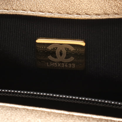 マトラッセ チェーンショルダーバッグ レザー ゴールド ゴールド金具 シャネル バッグ CHANEL