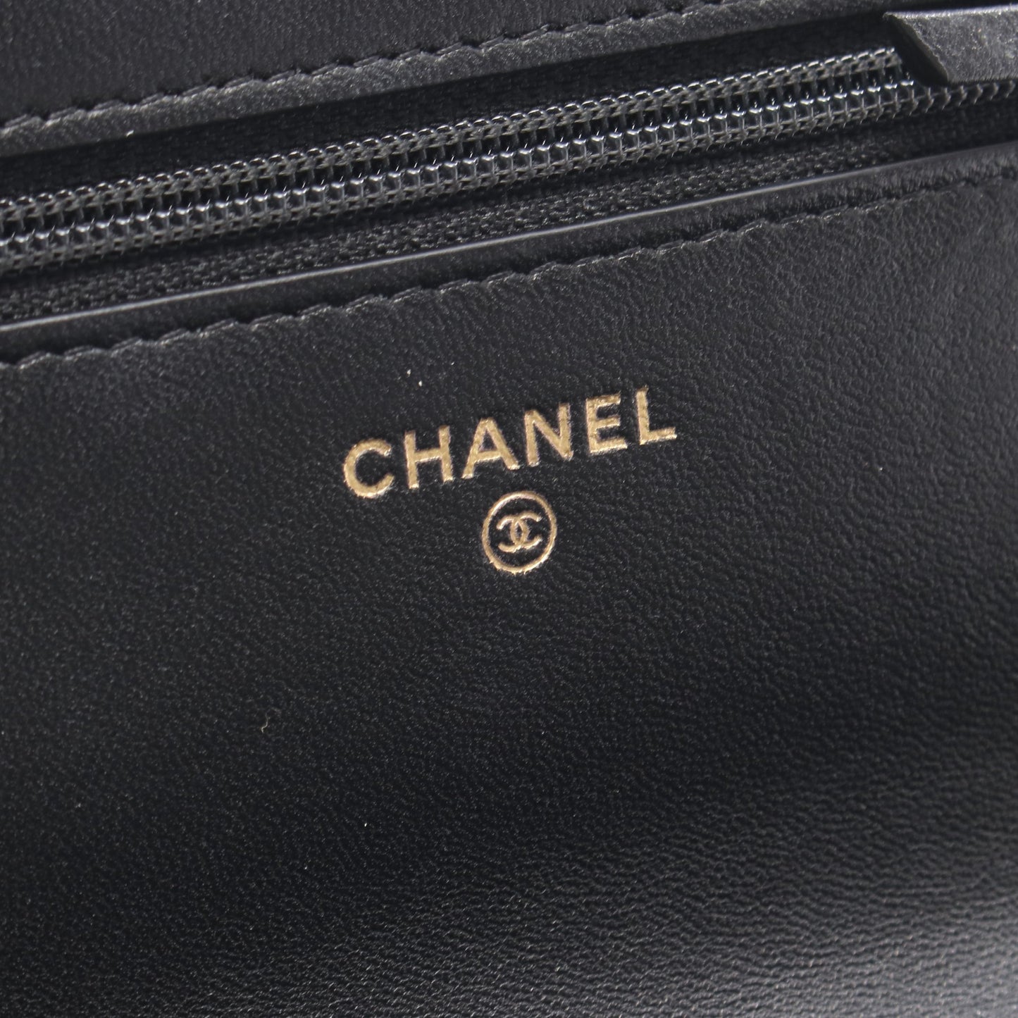 マトラッセ パール チェーンウォレット レザー ブラック ゴールド金具 シャネル バッグ CHANEL