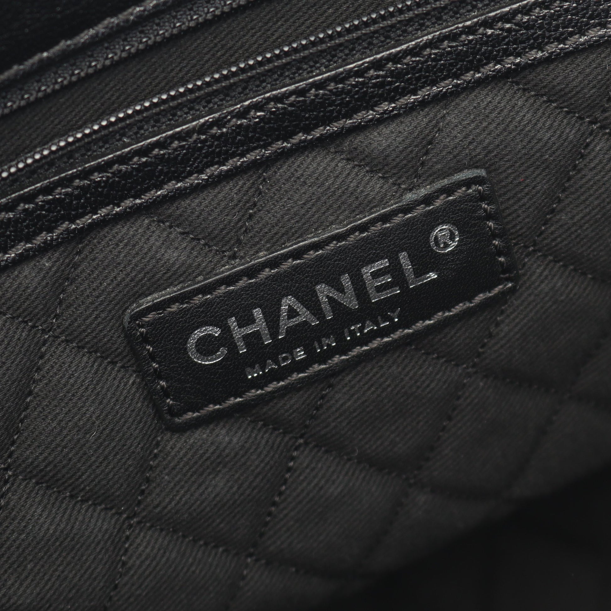 ココマーク ハンドバッグ トートバッグ レザー ブラック シルバー金具 シャネル バッグ CHANEL