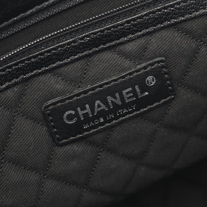 ココマーク ハンドバッグ トートバッグ レザー ブラック シルバー金具 シャネル バッグ CHANEL