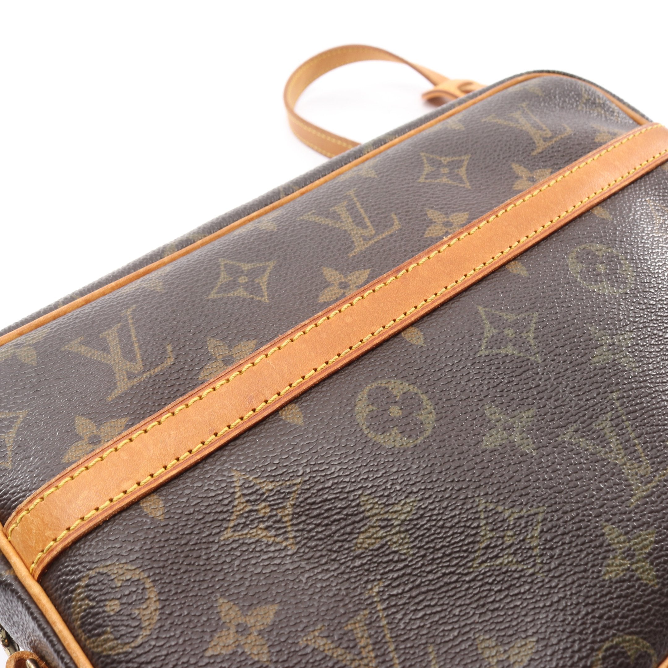 トロカデロ27 モノグラム ショルダーバッグ PVC レザー ブラウン ルイ