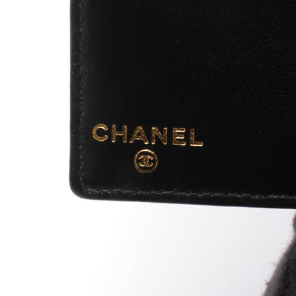 ココマーク 二つ折り長財布 キャビアスキン ブラック ゴールド金具 シャネル 財布・小物 CHANEL