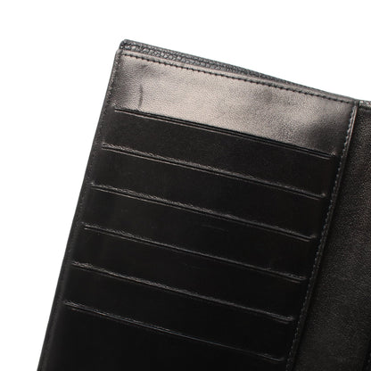 ココマーク 二つ折り長財布 キャビアスキン ブラック ゴールド金具 シャネル 財布・小物 CHANEL