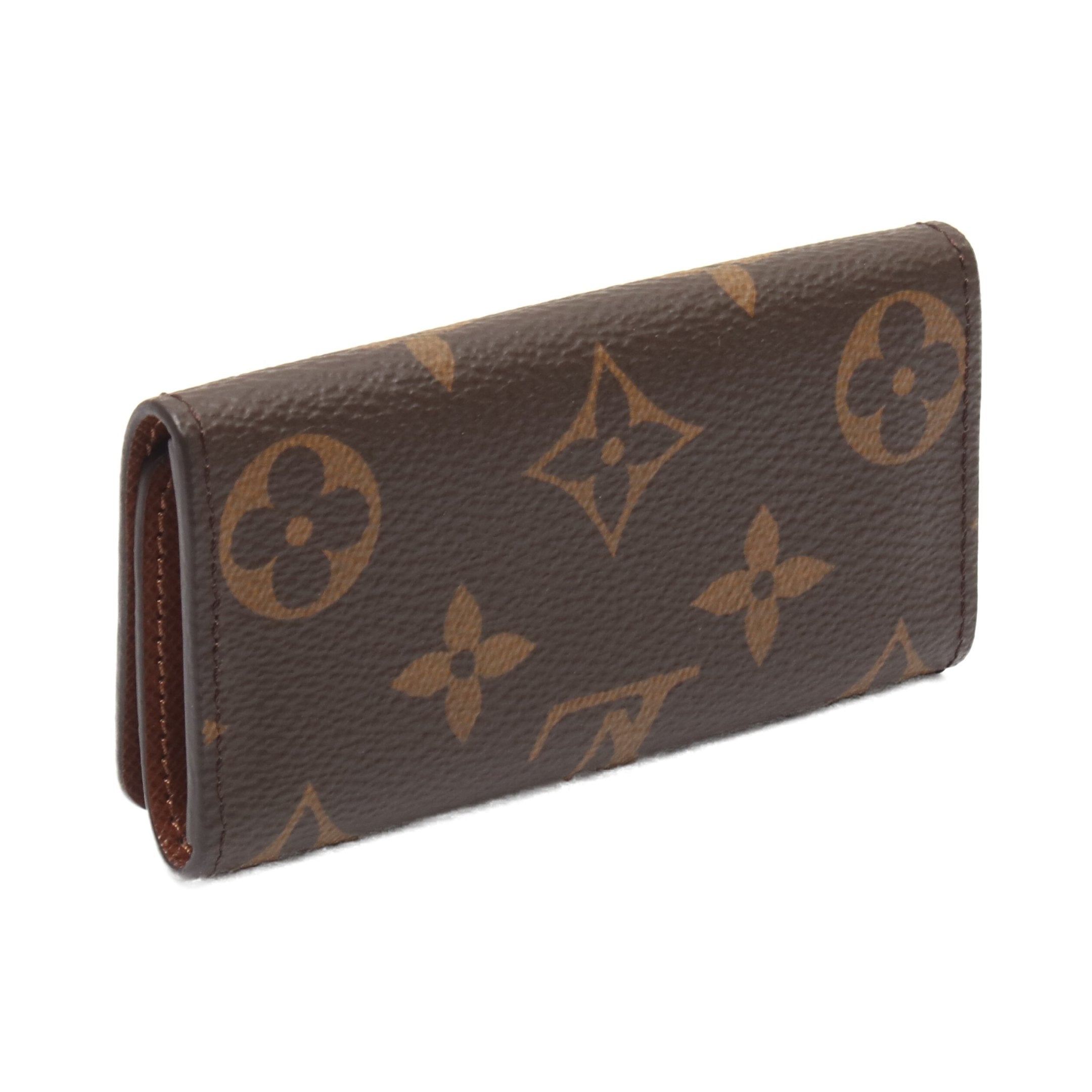 ミュルティクレ4 モノグラム 4連 キーケース PVC ブラウン ルイ