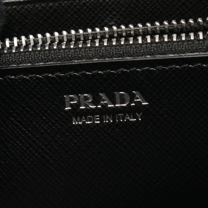 TESSUTO 二つ折り長財布 ナイロン レザー ブラック プラダ 財布・小物 PRADA