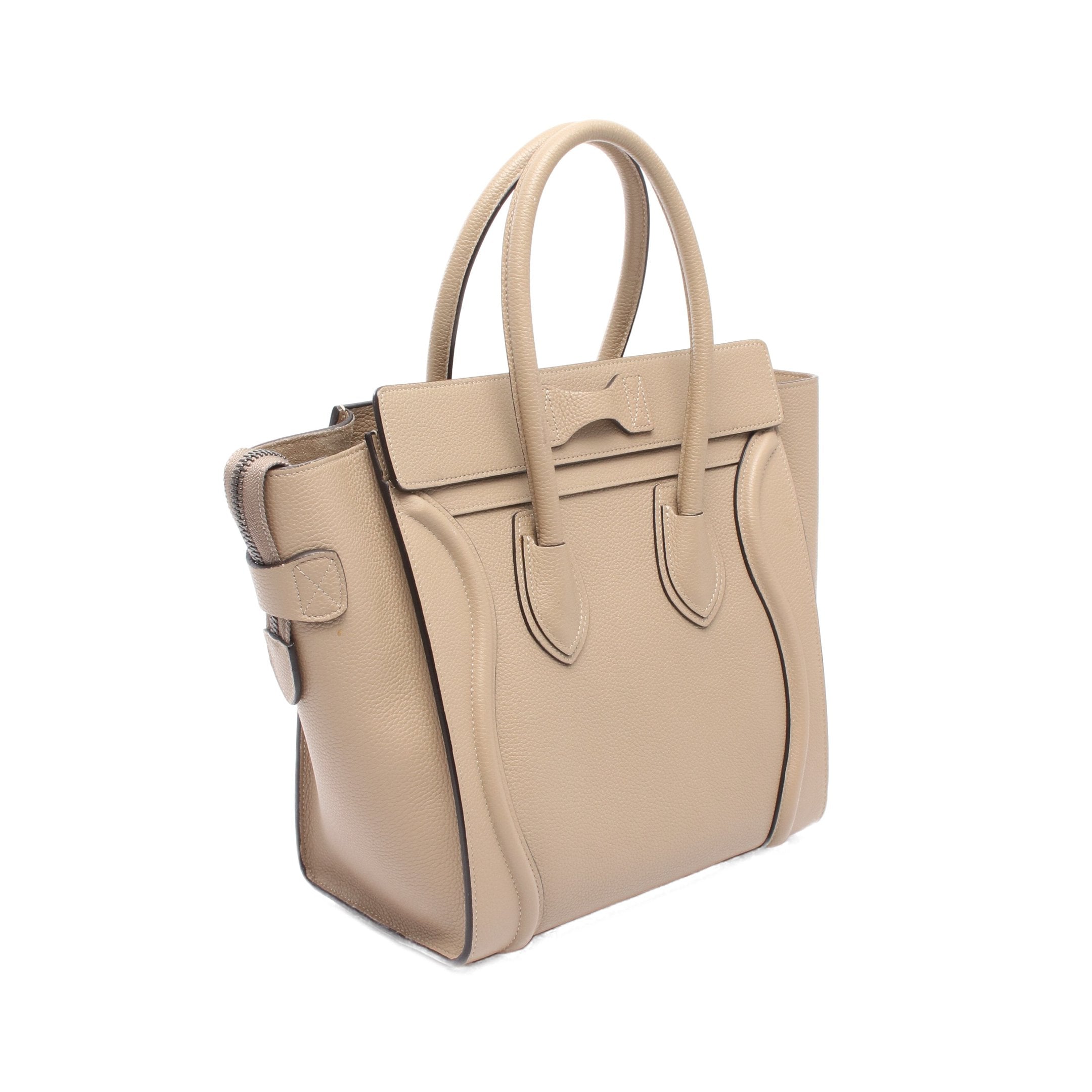 CELINE ラゲージ　ベージュ レザートートバッグ CELINE ラゲージ ベージュ レザートートバッグ