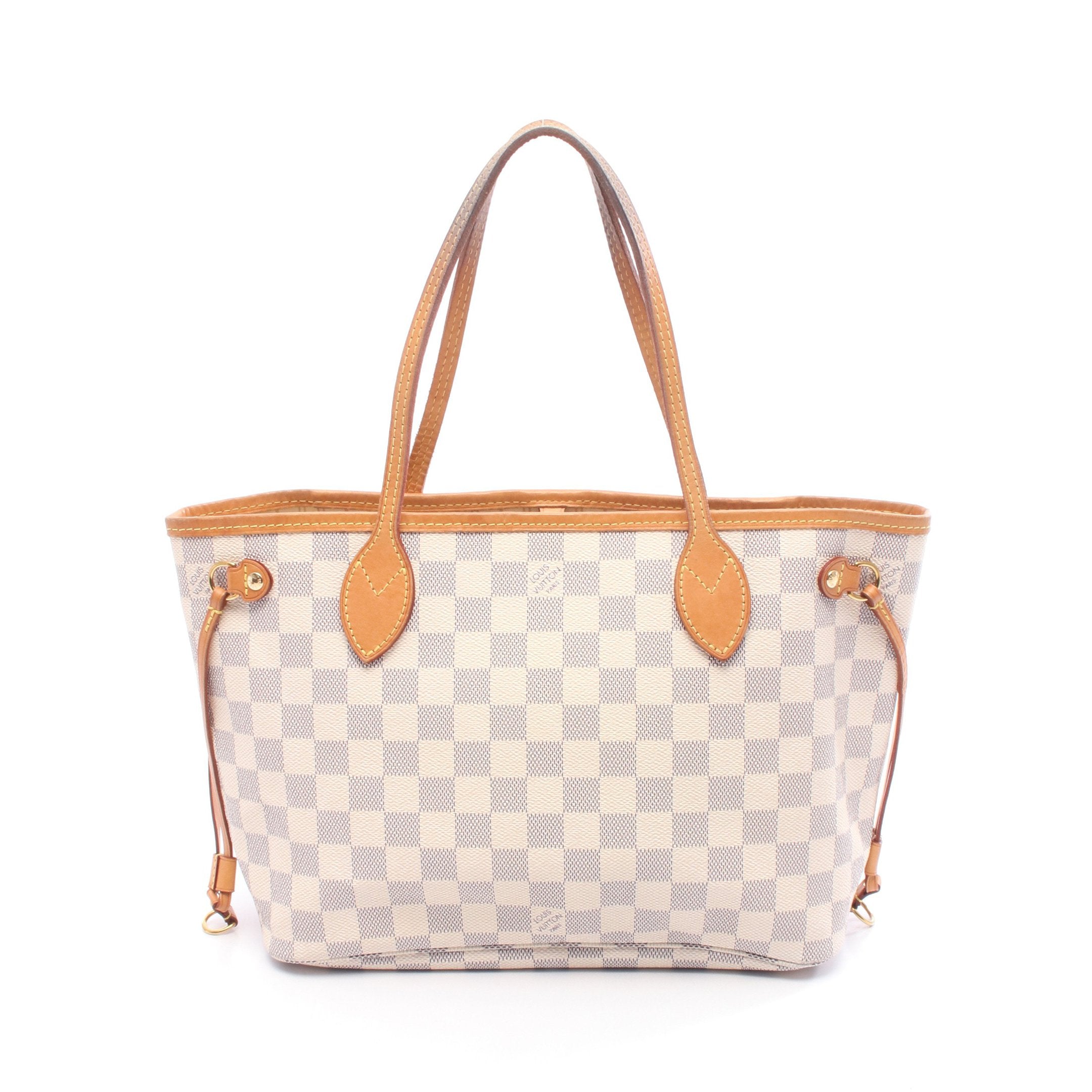 ネヴァーフルPM ダミエアズール ハンドバッグ トートバッグ PVC レザー