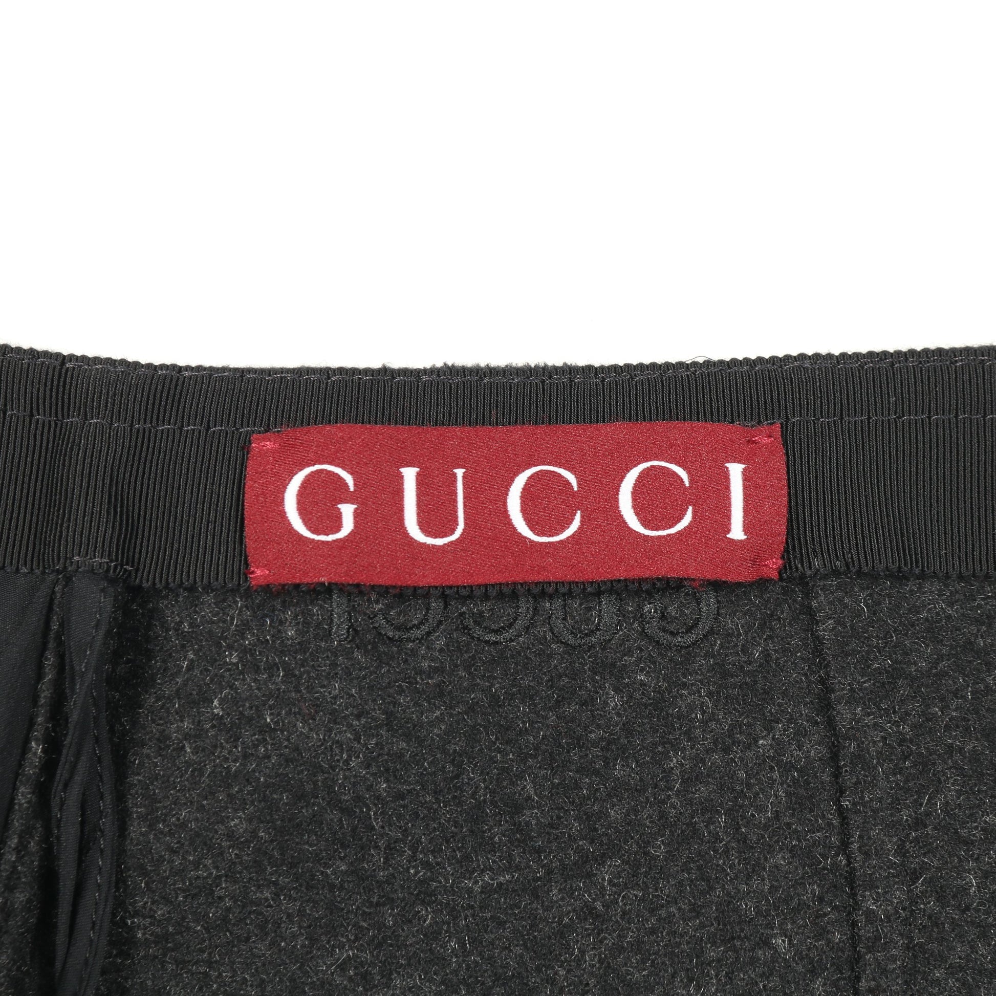 スカート カシミヤ ウール ブラック グッチ ボトムス GUCCI