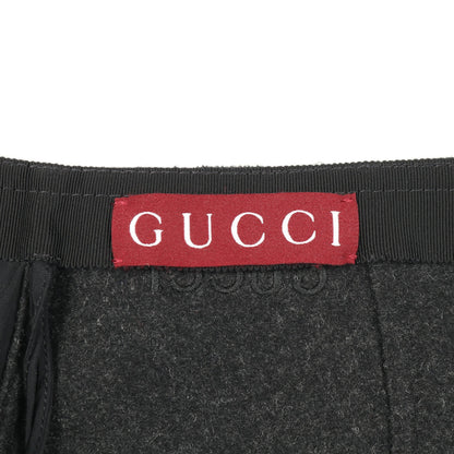 スカート カシミヤ ウール ブラック グッチ ボトムス GUCCI