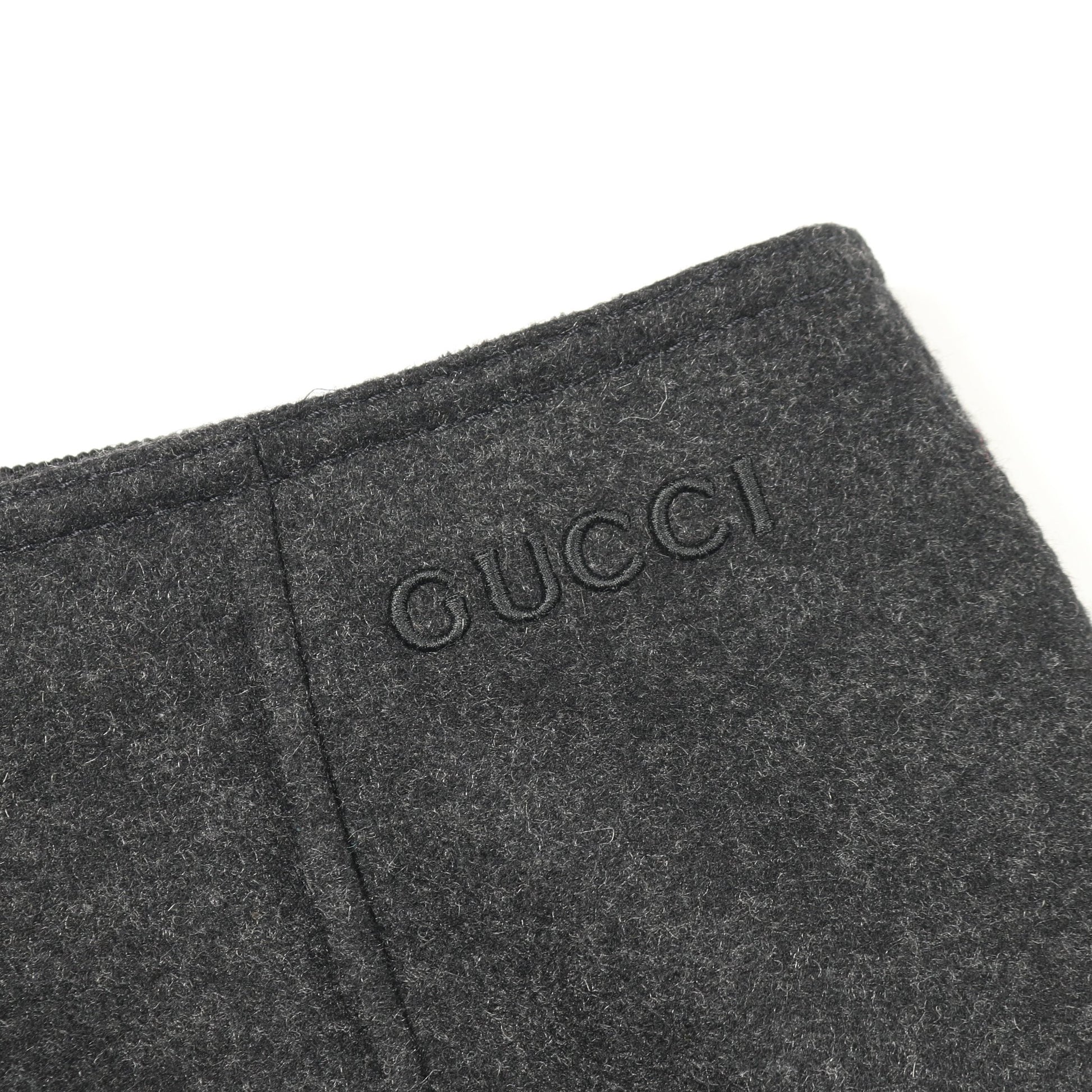 スカート カシミヤ ウール ブラック グッチ ボトムス GUCCI
