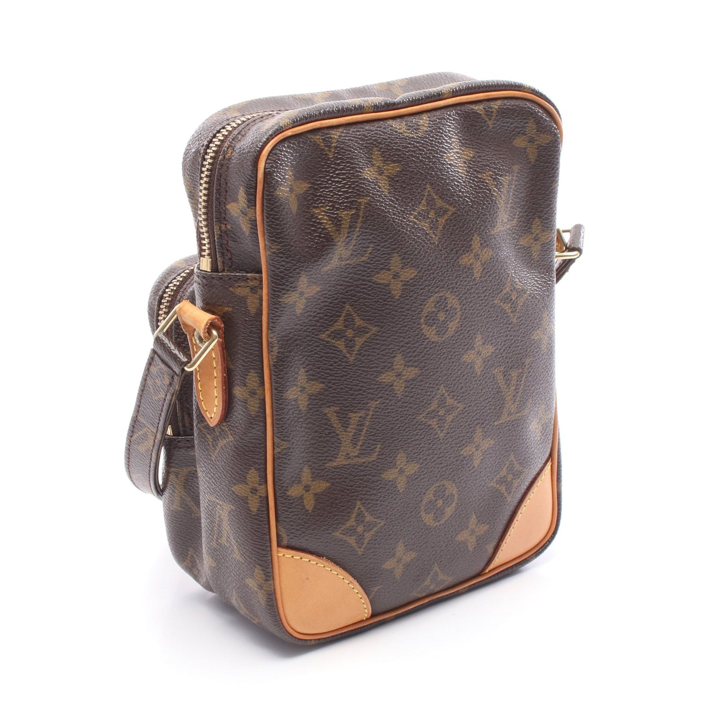 アマゾン モノグラム ショルダーバッグ PVC レザー ブラウン ルイヴィトン バッグ LOUIS VUITTON