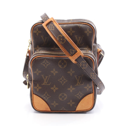 アマゾン モノグラム ショルダーバッグ PVC レザー ブラウン ルイヴィトン バッグ LOUIS VUITTON