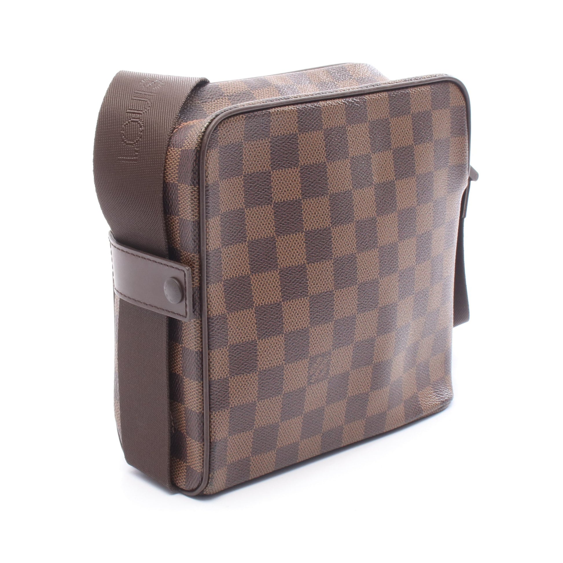 オラフPM ダミエエベヌ ショルダーバッグ PVC レザー ブラウン ルイヴィトン バッグ LOUIS VUITTON