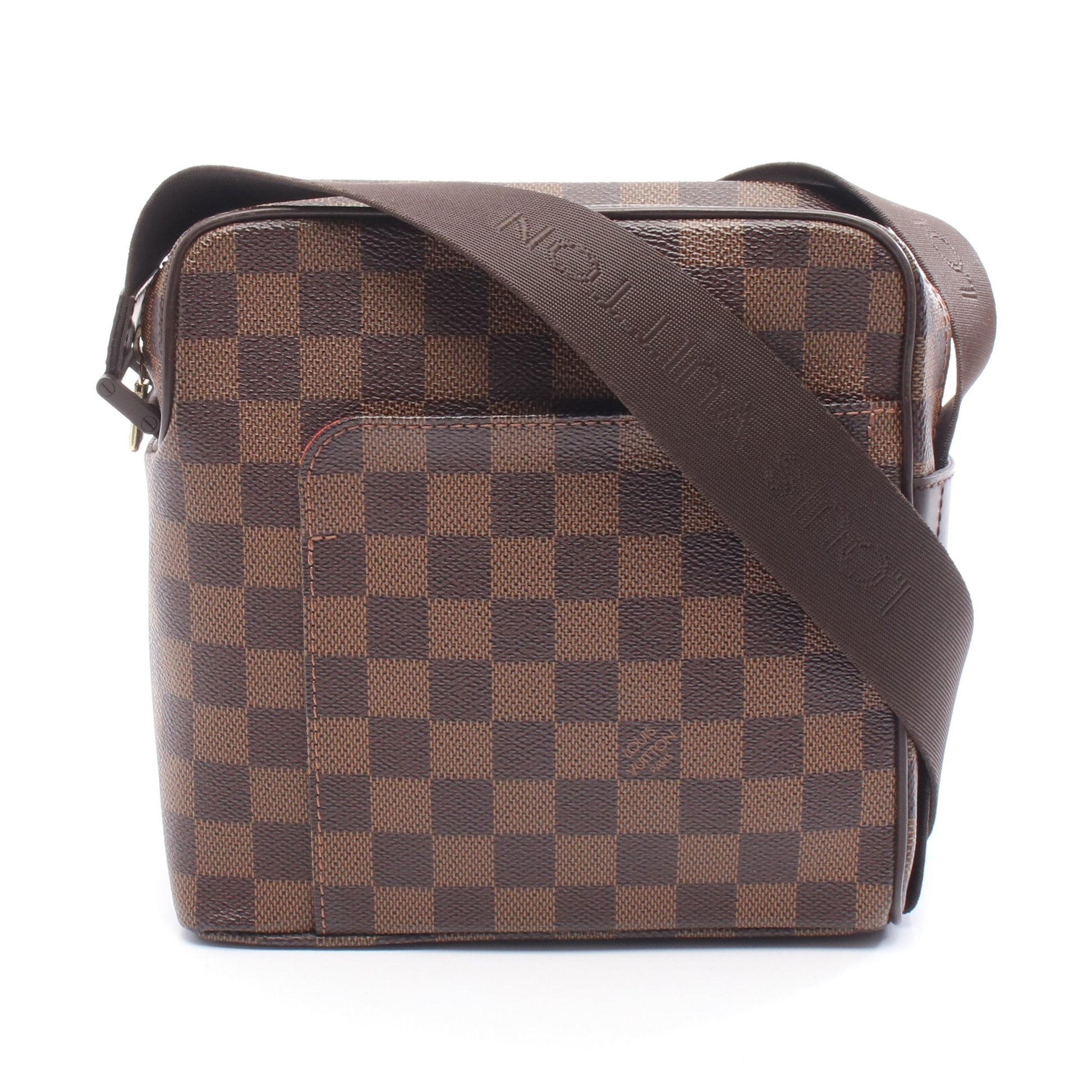 オラフPM ダミエエベヌ ショルダーバッグ PVC レザー ブラウン ルイヴィトン バッグ LOUIS VUITTON