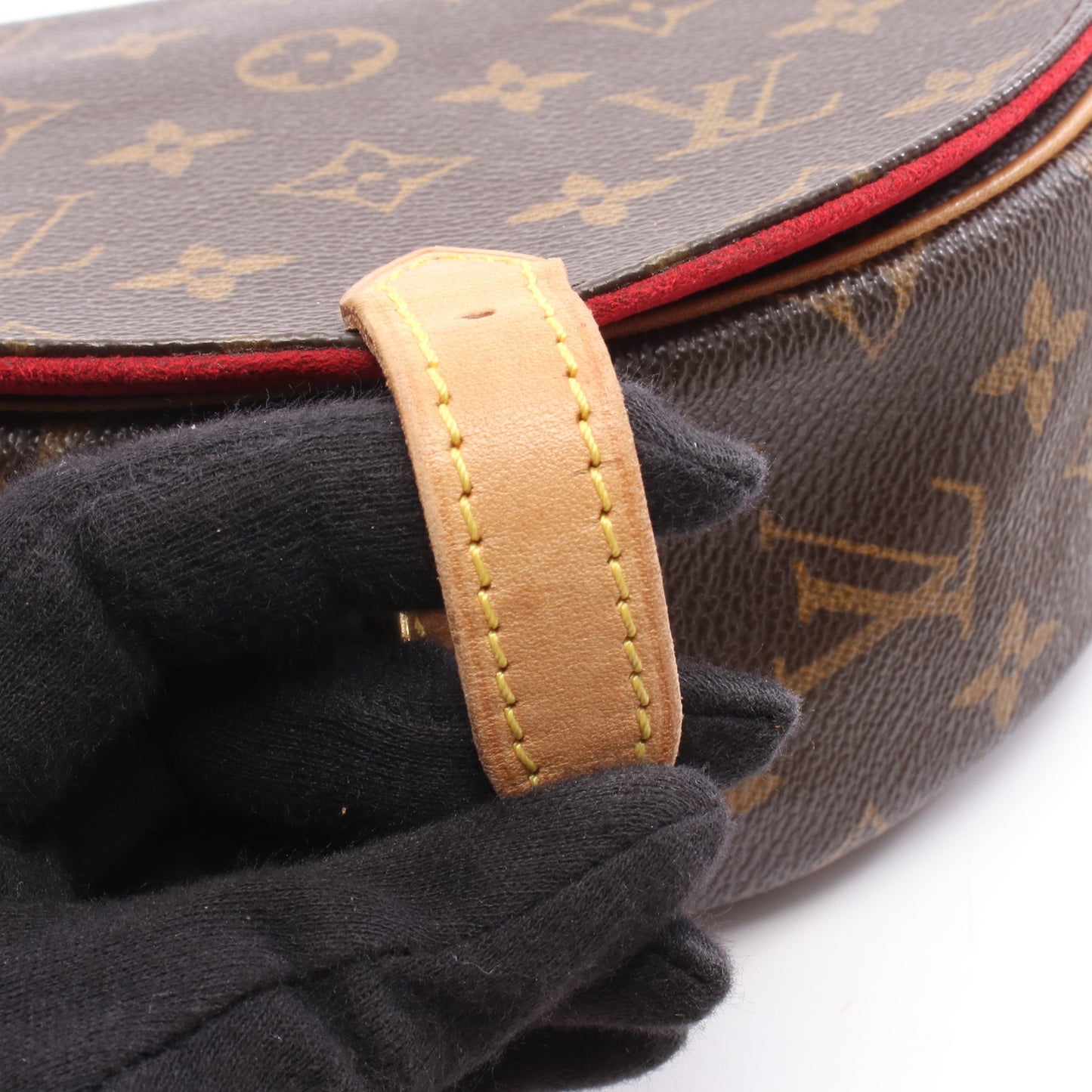 タンブラン モノグラム ショルダーバッグ PVC レザー ブラウン ルイヴィトン バッグ LOUIS VUITTON