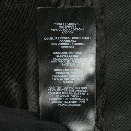 ジャケット コットン ブラック ライオンボタン バルマン アウター BALMAIN