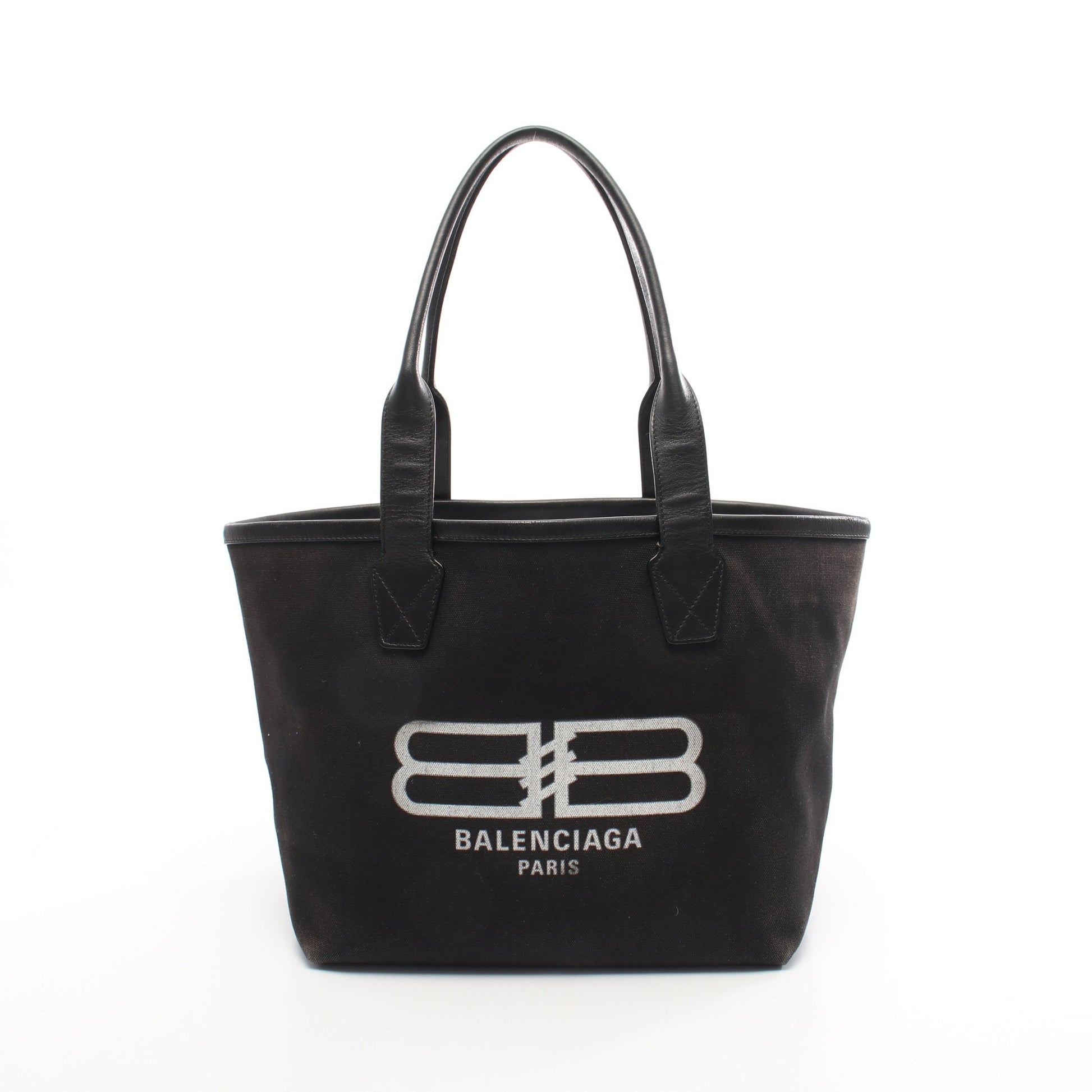 ジャンボ ハンドバッグ トートバッグ キャンバス ブラック バレンシアガ バッグ BALENCIAGA