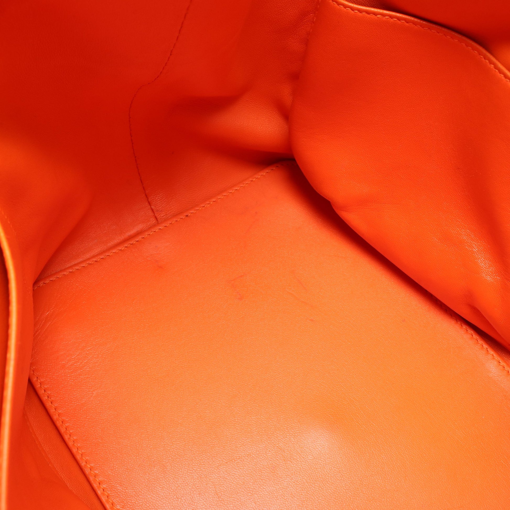 ツールボックス26 オレンジポピー ハンドバッグ エバーカラー オレンジ シルバー金具 T刻印 エルメス バッグ HERMES
