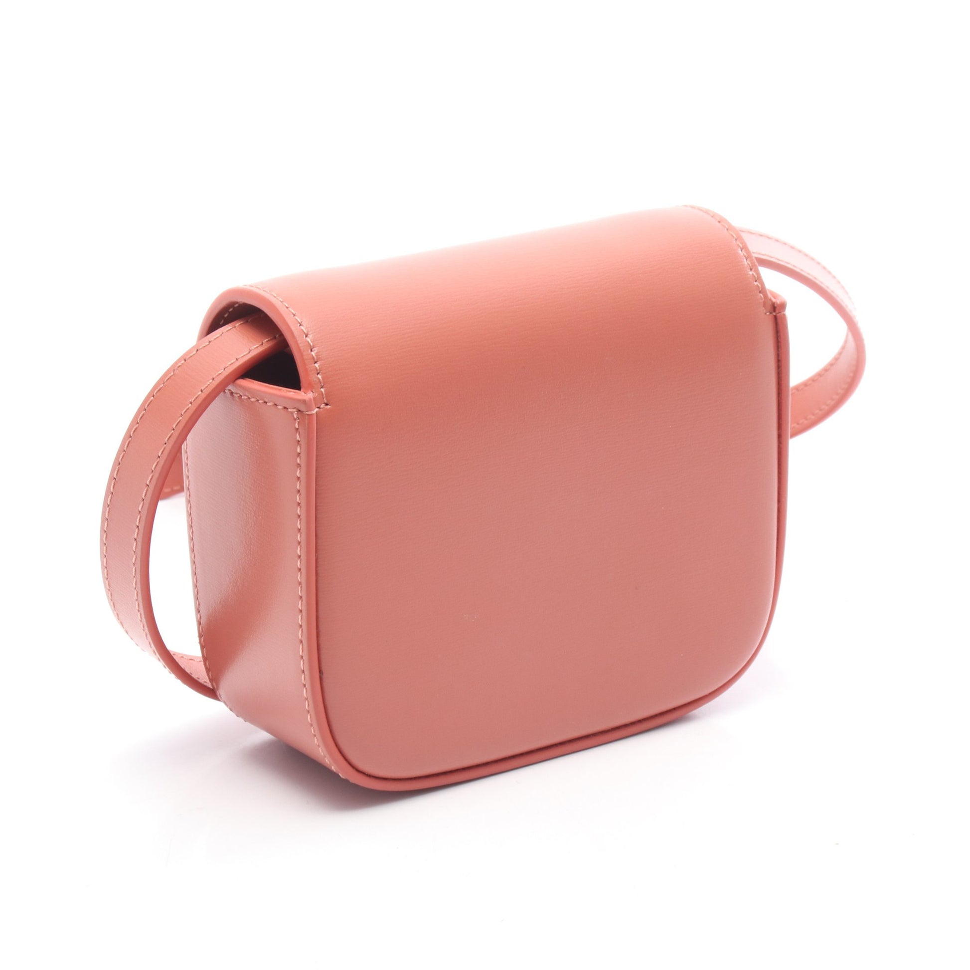 ミニ クロード ショルダーバッグ レザー コーラルオレンジ セリーヌ バッグ CELINE