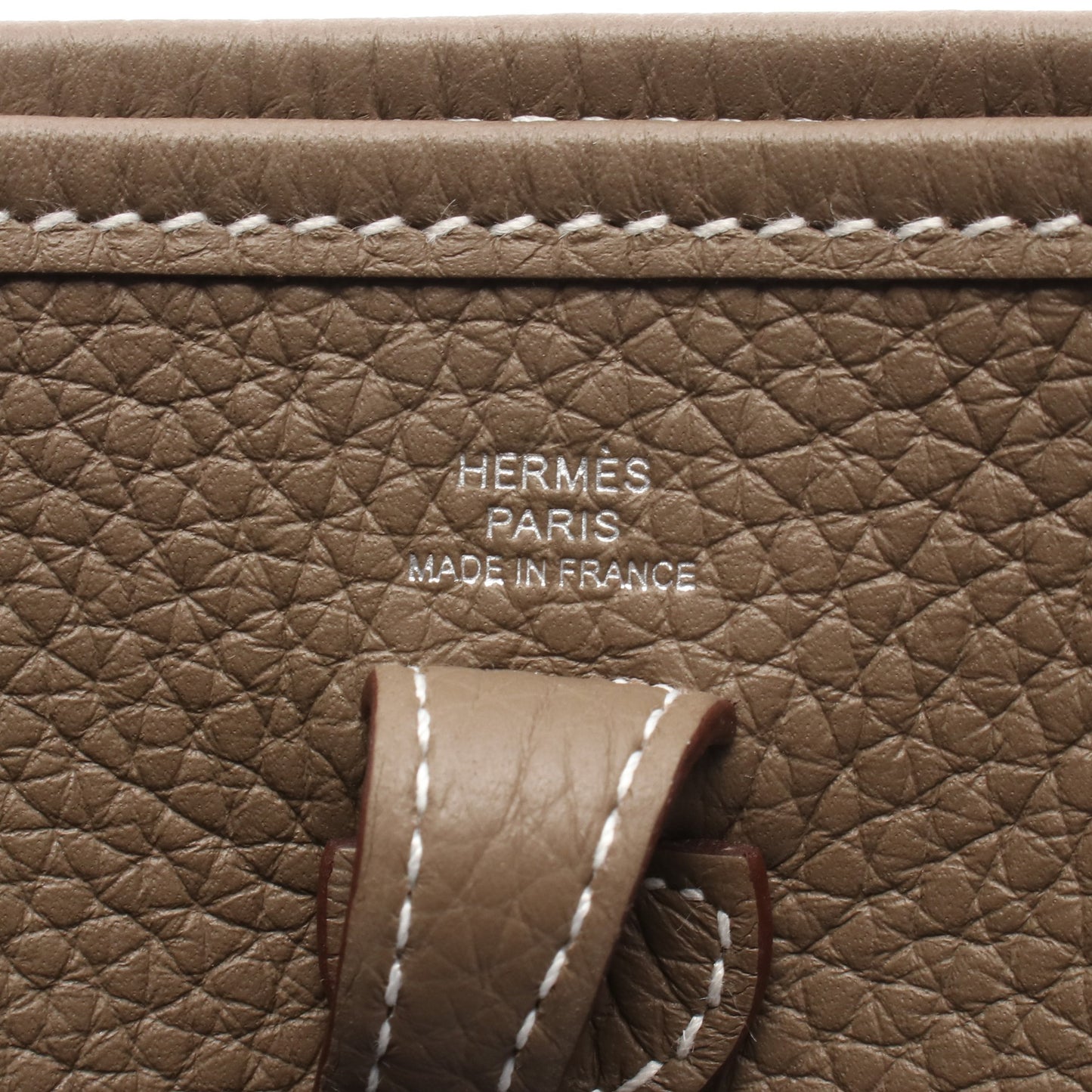 エヴリンTPM エトゥープ ショルダーバッグ トリヨンクレマンス グレーブラウン シルバー金具 K刻印 エルメス バッグ HERMES