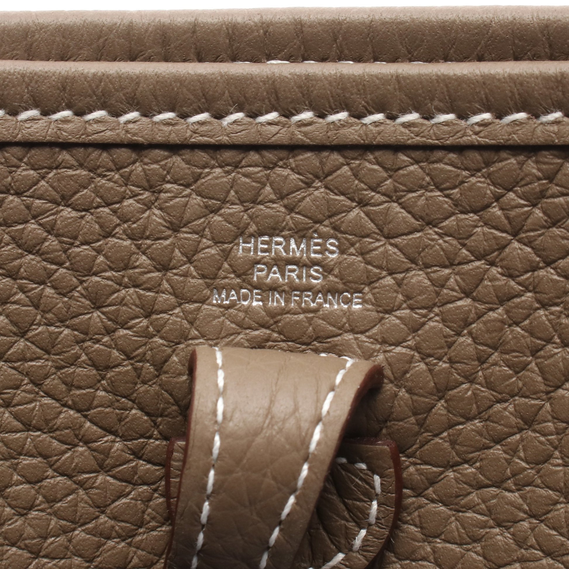 エヴリンTPM エトゥープ ショルダーバッグ トリヨンクレマンス グレーブラウン シルバー金具 K刻印 エルメス バッグ HERMES
