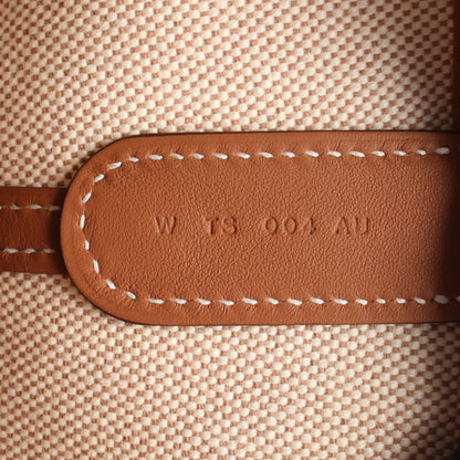 インザループ23 ハンドバッグ トワルアッシュ ヴォースイフト ベージュ ブラウン ゴールド金具 W刻印 エルメス バッグ HERMES
