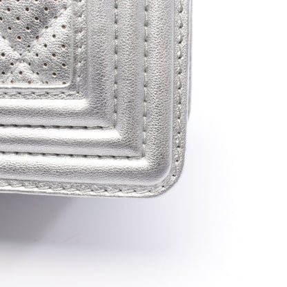 ボーイシャネル チェーンショルダーバッグ レザー シルバー シルバー金具 シャネル バッグ CHANEL