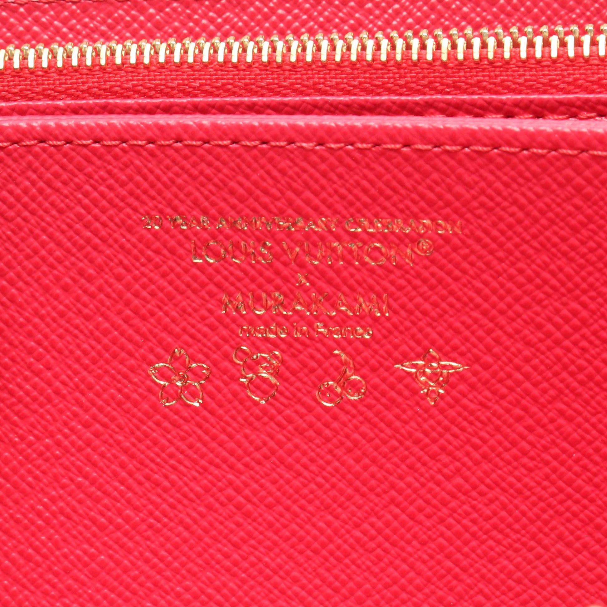 LV × TM ジッピーウォレット モノグラムチェリー ラウンドファスナー長財布 PVC ホワイト ルイヴィトン 財布・小物 LOUIS VUITTON