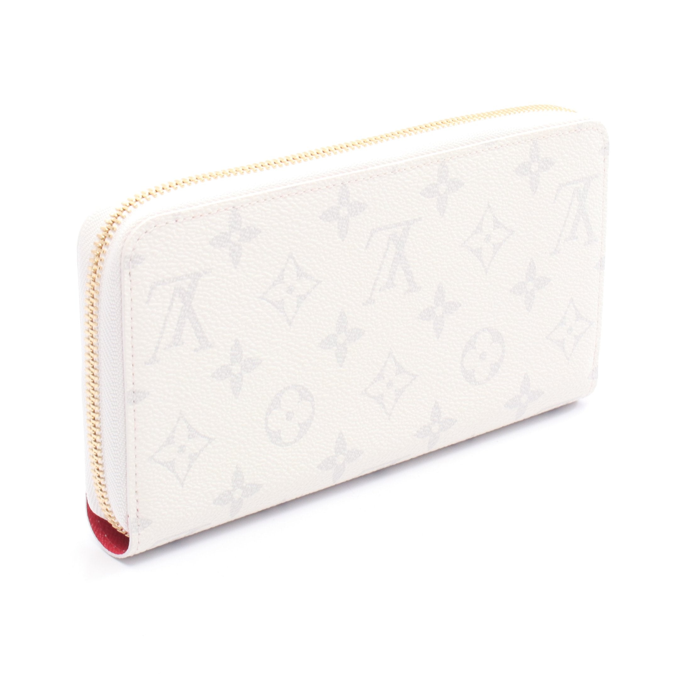 LOUIS VUITTON 長財布　ホワイト LV × TM ジッピーウォレット モノグラムチェリー ラウンドファスナー長