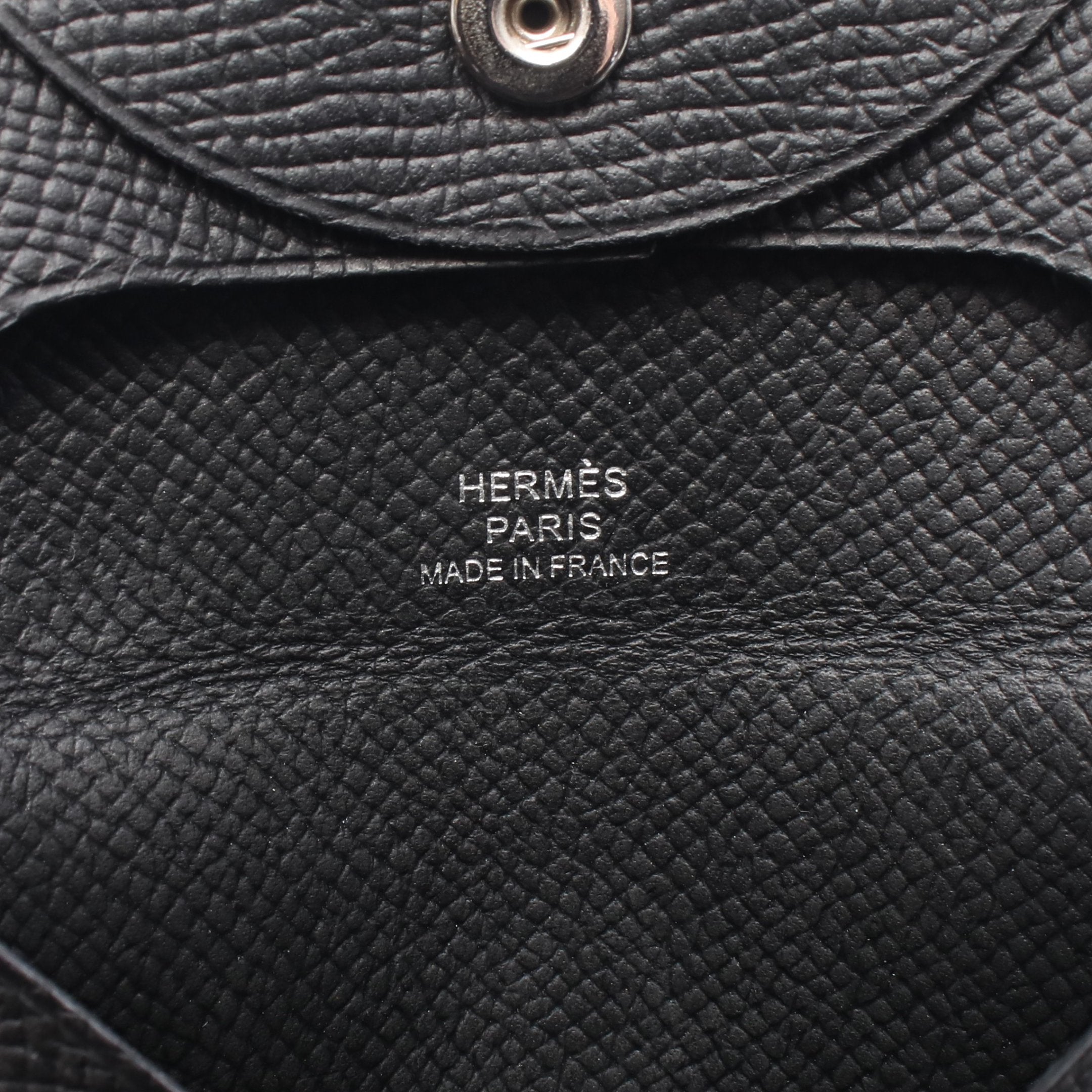 エルメス　バスティア　ヴォーエプソン　黒 HERMES エルメス バスティア 小銭入れ エプソン NOIR 黒 W刻印
