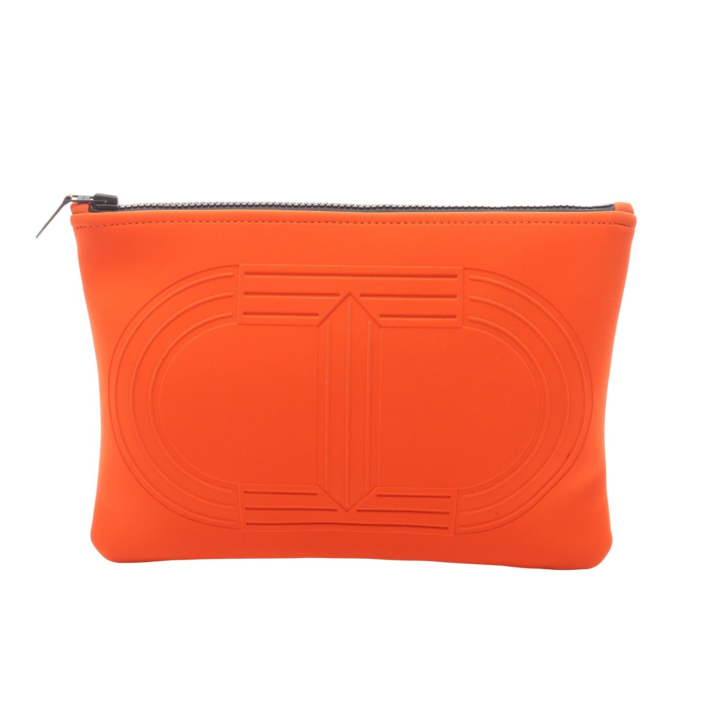 ネオバン マイヨン マランMM ポーチ ナイロン オレンジ ブラック金具 エルメス 財布・小物 HERMES