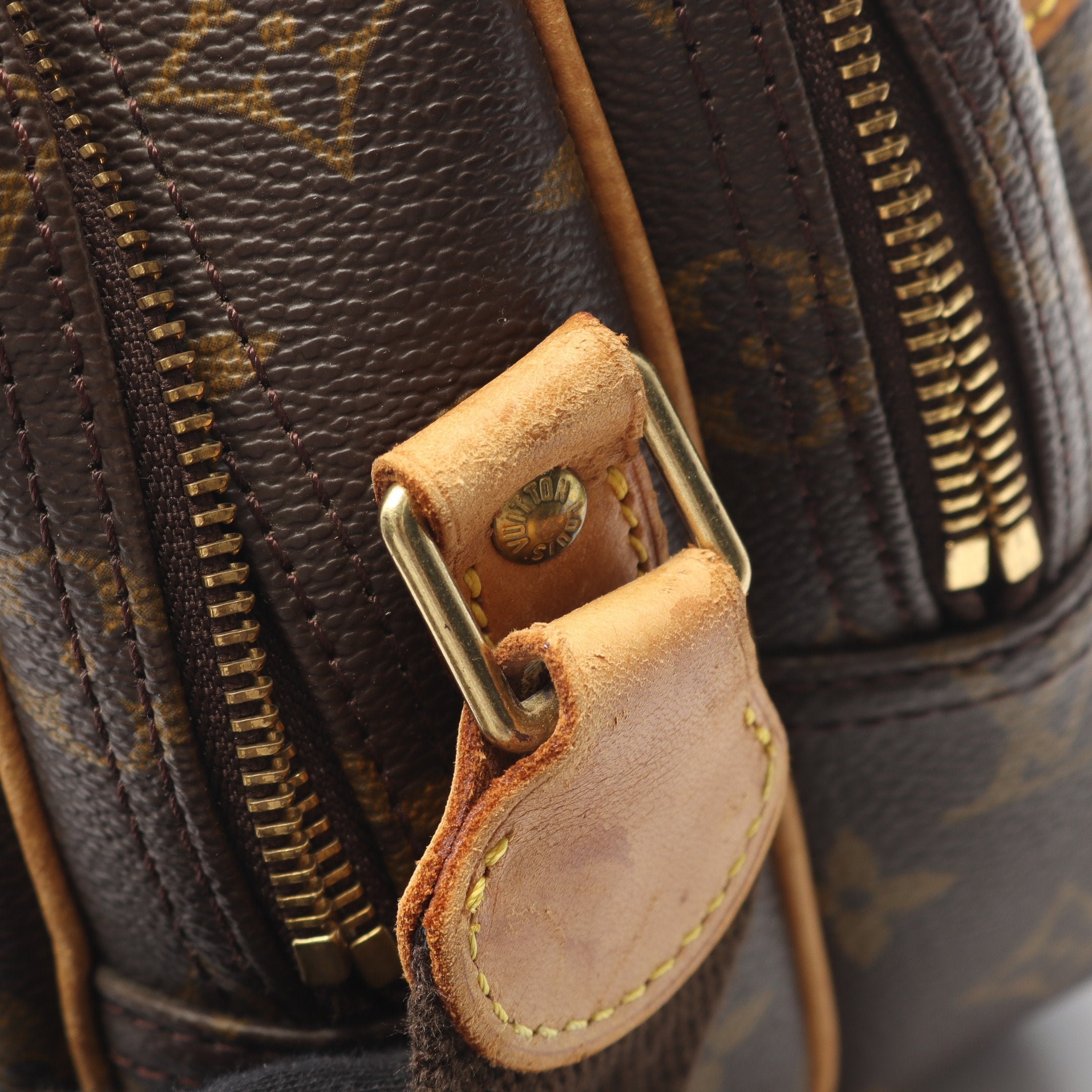 LOUIS VUITTON リポーターPM モノグラム　ショルダーバッグ　pvc リポーターPM モノグラム ショルダーバッグ PVC レザー ブラウン ルイ