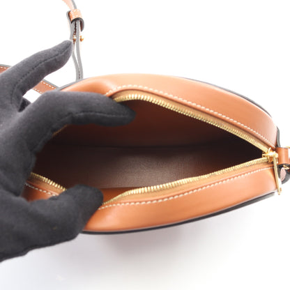 クロスボディ オーバルパース キュイル トリオンフ ショルダーバッグ レザー ブラウン セリーヌ バッグ CELINE