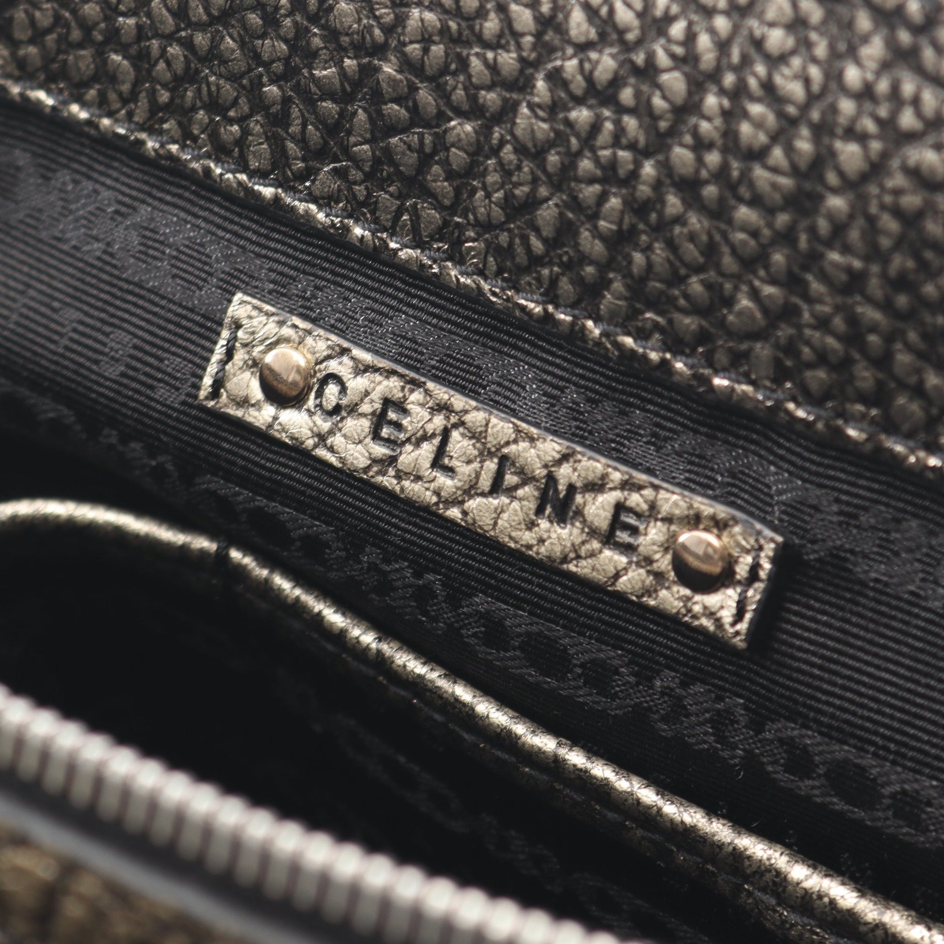 ブギーバッグ ハンドバッグ レザー ゴールド セリーヌ バッグ CELINE