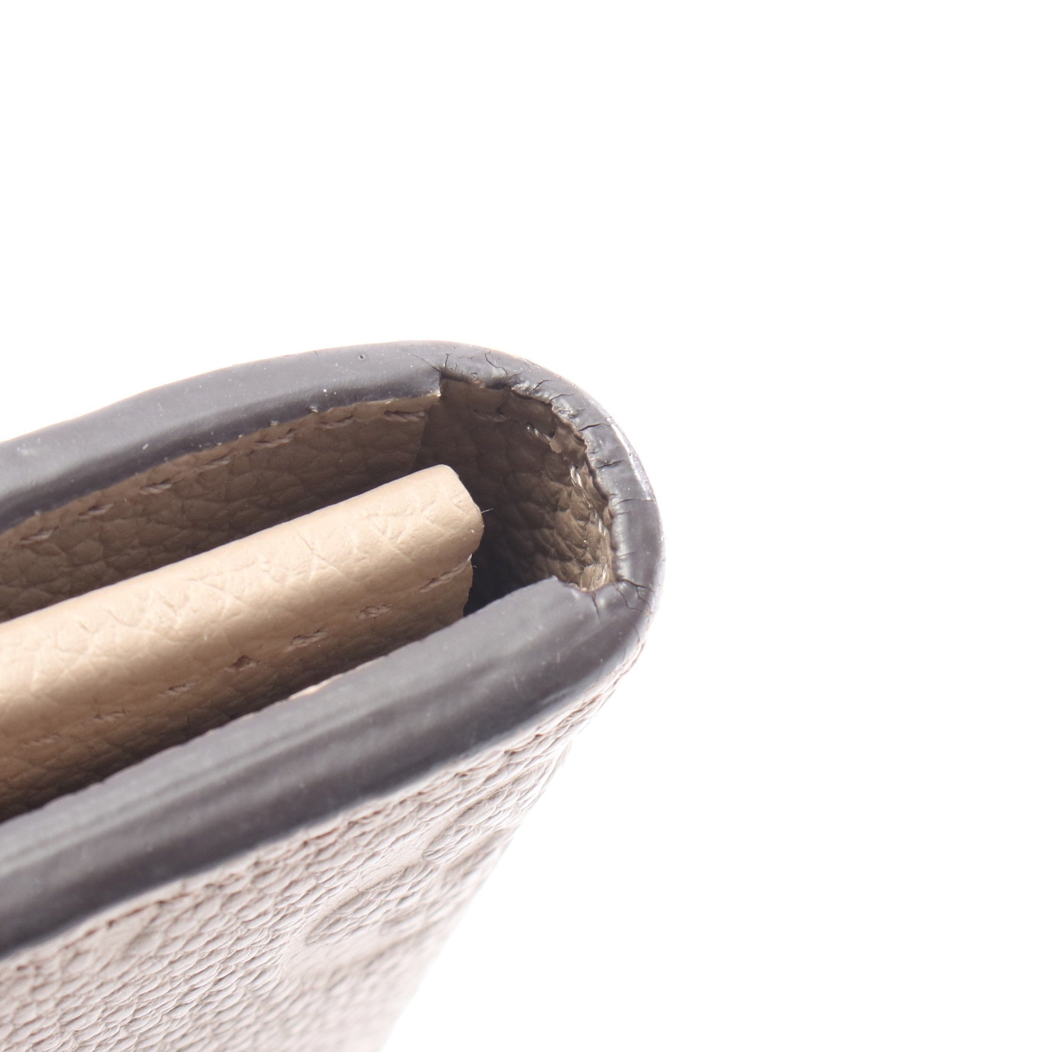 めいさま　アンプラント ポルトフォイユサラ トゥルトレール グレージュ ヴィトン バイカラー モノグラム アンプラント ポルトフォイユサラ