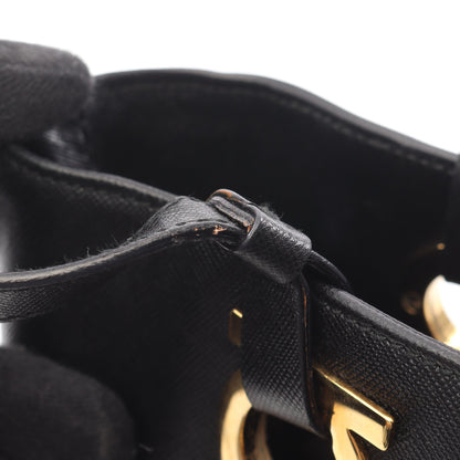 ガンチーニ ショルダーバッグ トートバッグ レザー ブラック サルヴァトーレフェラガモ バッグ Salvatore Ferragamo