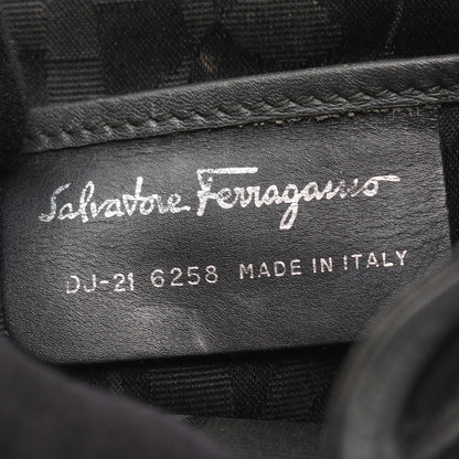 ダブルガンチーニ バックパック リュックサック レザー ダークグレー サルヴァトーレフェラガモ バッグ Salvatore Ferragamo