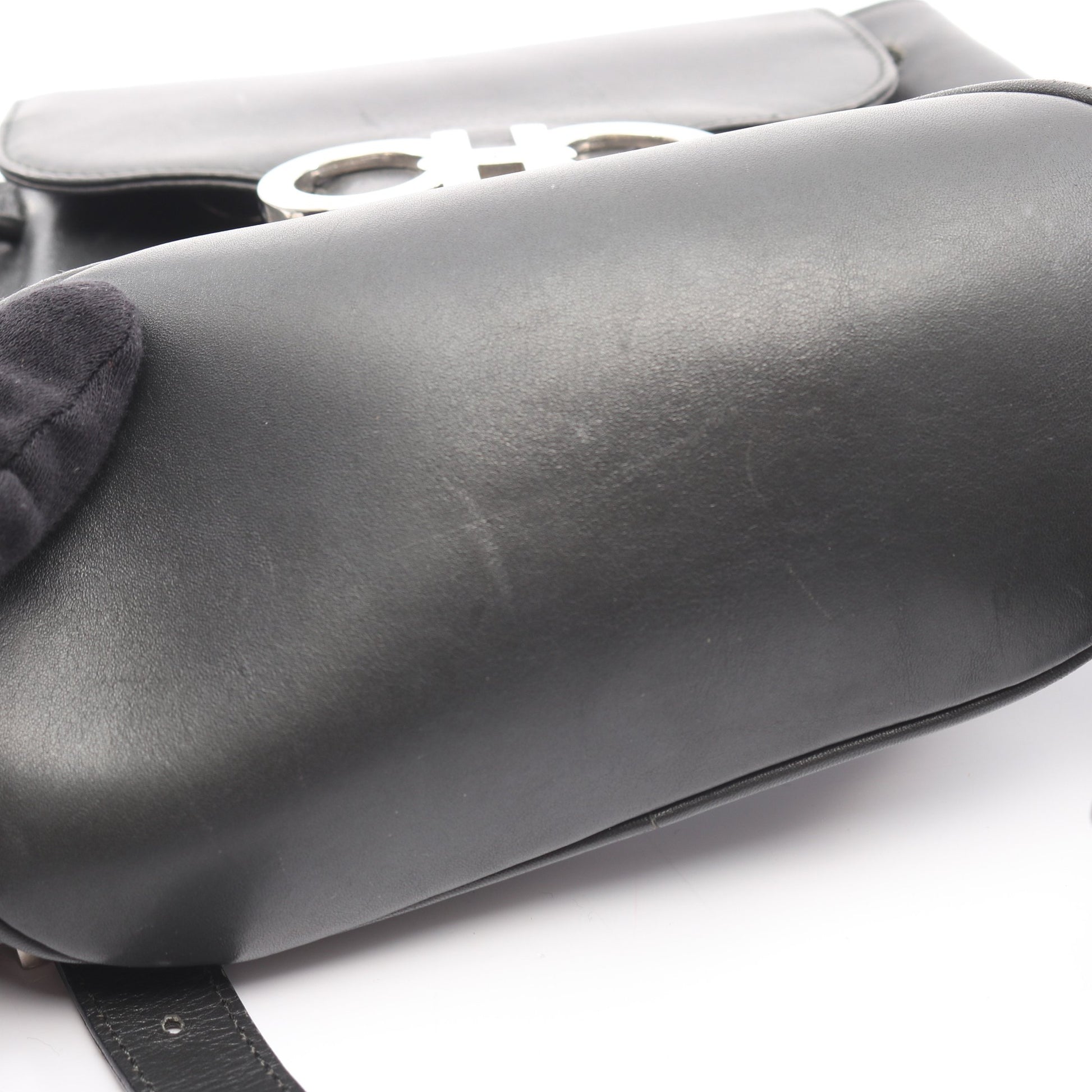 ダブルガンチーニ バックパック リュックサック レザー ダークグレー サルヴァトーレフェラガモ バッグ Salvatore Ferragamo