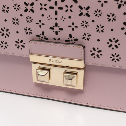 BELLA ベラ チェーンショルダーバッグ レザー ライトピンク フルラ バッグ FURLA
