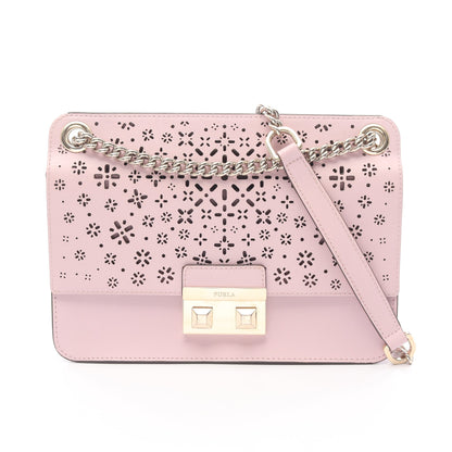 BELLA ベラ チェーンショルダーバッグ レザー ライトピンク フルラ バッグ FURLA